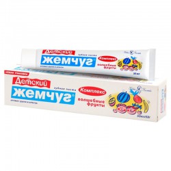 Зубная паста для детей Новый жемчуг Волшебные фрукты комплекс 50 мл