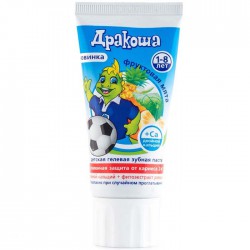 Зубная паста для детей Дракоша гелевая 60 мл фруктовая мята