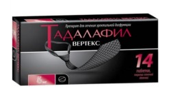 Тадалафил ВЕРТЕКС табл. п/о пленочной 5 мг 14 шт.