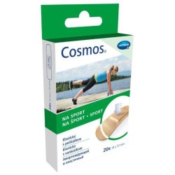 Пластырь амортизирующий Cosmos Спорт (для предупреждения мозолей) гипоаллергенный эластичный полиуретановая пленка р. 1.9смx7.2см 20 шт.
