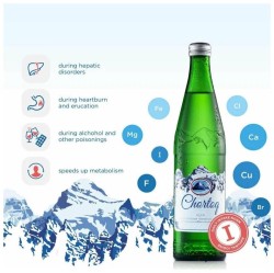 Вода минеральная Chortoq природная лечебно-столовая газированная 0.33 л стекло