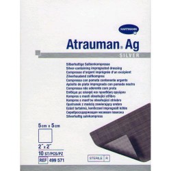 Повязка стерильная мазевая atrauman с серебром р. 5смх5см 10 шт.