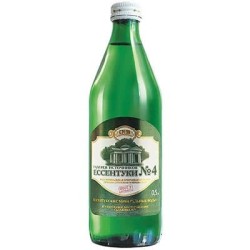 Вода минеральная Ессентуки №4 лечебно-столовая газированная евро 0.5 л стекло