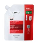 Шампунь, Vichy (Виши) 400 мл Деркос аминексил Энерджи+ против выпадения волос сменный блок